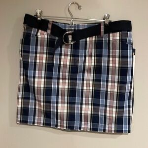 Chaps Plaid mini skirt size 12